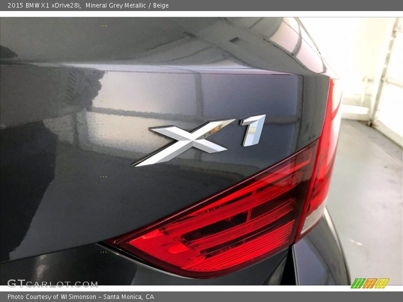 Mineral Grey Metallic / Beige 2015 BMW X1 xDrive28i