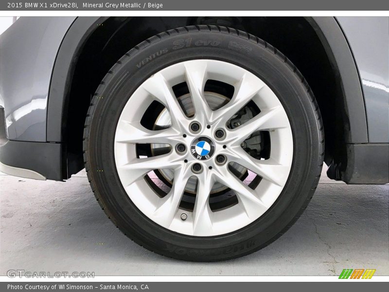Mineral Grey Metallic / Beige 2015 BMW X1 xDrive28i