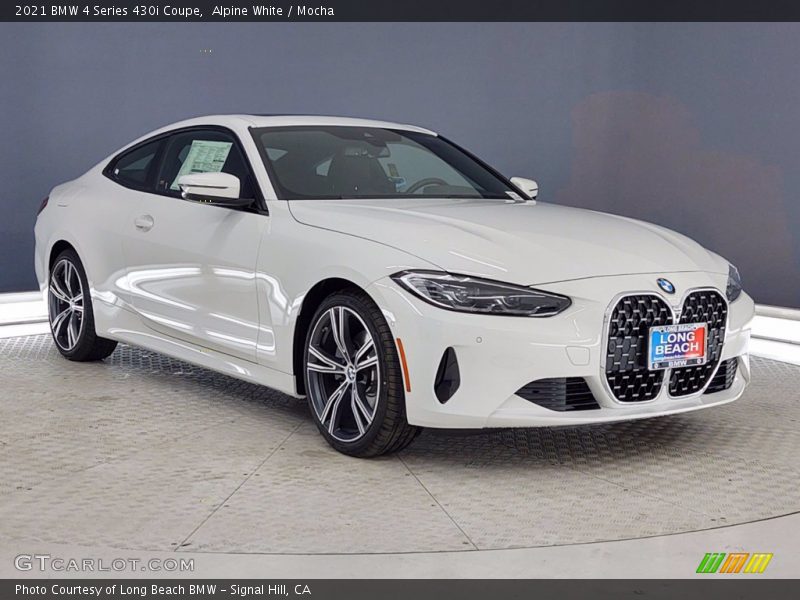 Alpine White / Mocha 2021 BMW 4 Series 430i Coupe