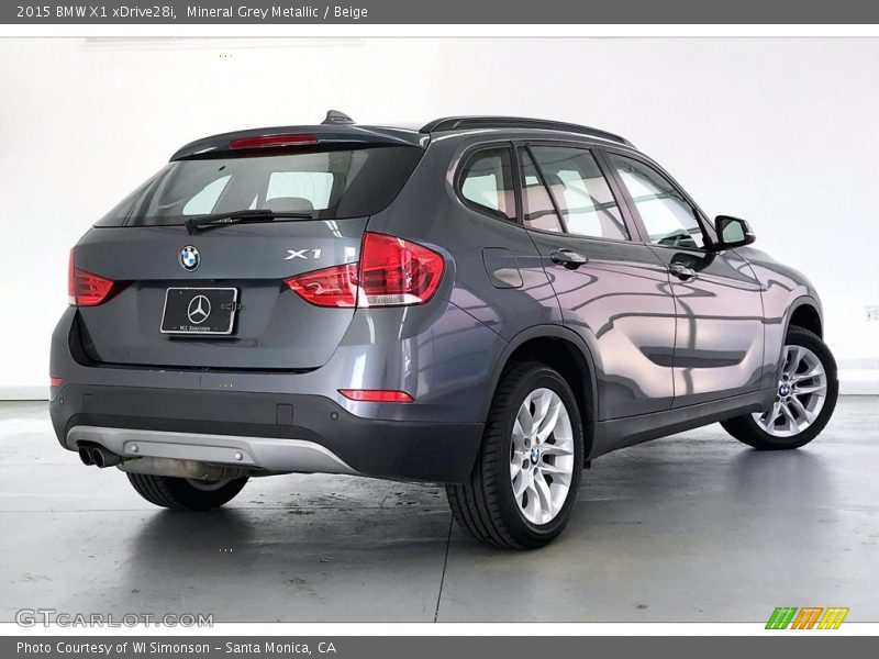 Mineral Grey Metallic / Beige 2015 BMW X1 xDrive28i