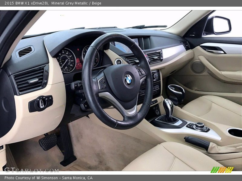 Mineral Grey Metallic / Beige 2015 BMW X1 xDrive28i