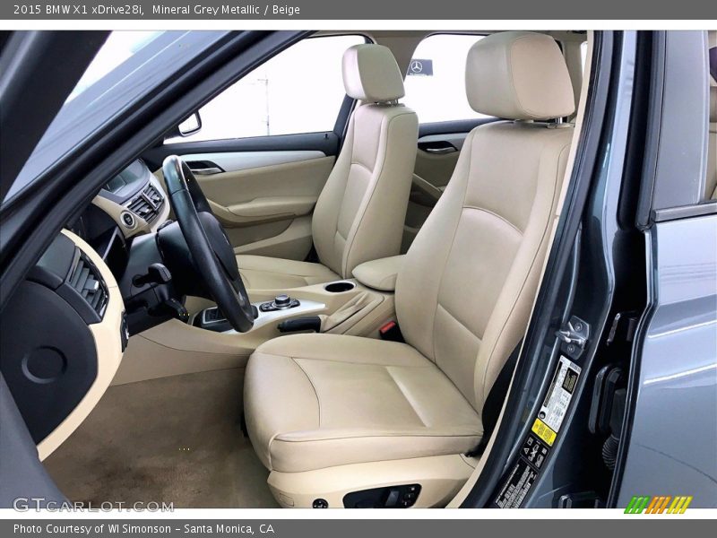 Mineral Grey Metallic / Beige 2015 BMW X1 xDrive28i