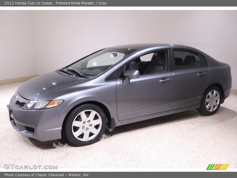 Polished Metal Metallic / Gray 2011 Honda Civic LX Sedan