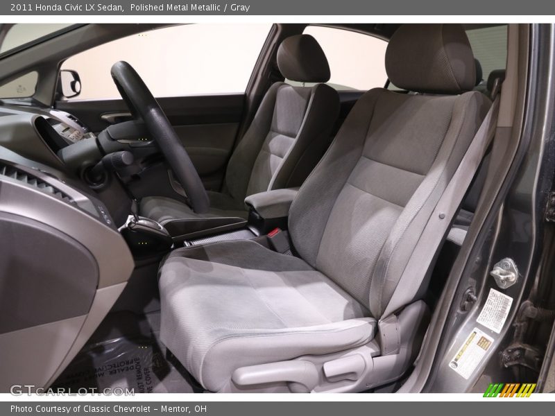 Polished Metal Metallic / Gray 2011 Honda Civic LX Sedan