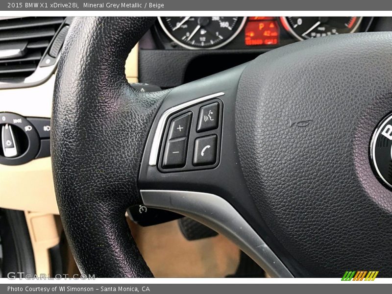 Mineral Grey Metallic / Beige 2015 BMW X1 xDrive28i