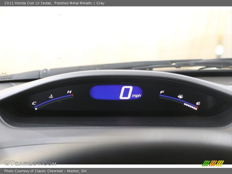 Polished Metal Metallic / Gray 2011 Honda Civic LX Sedan