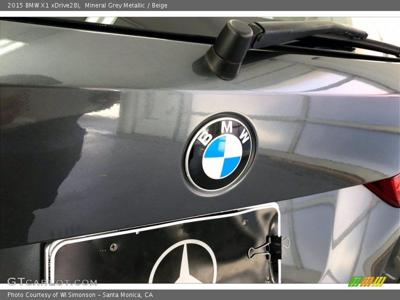 Mineral Grey Metallic / Beige 2015 BMW X1 xDrive28i