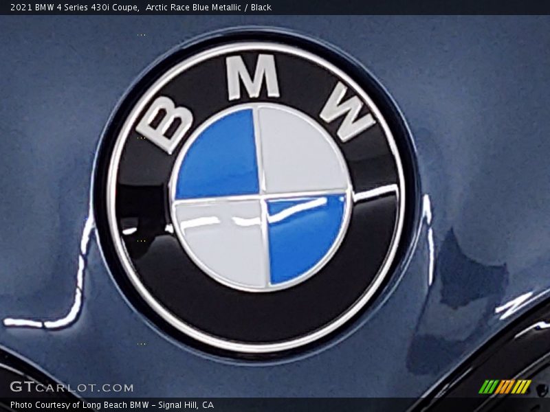 Arctic Race Blue Metallic / Black 2021 BMW 4 Series 430i Coupe