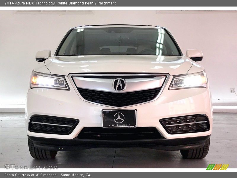 White Diamond Pearl / Parchment 2014 Acura MDX Technology