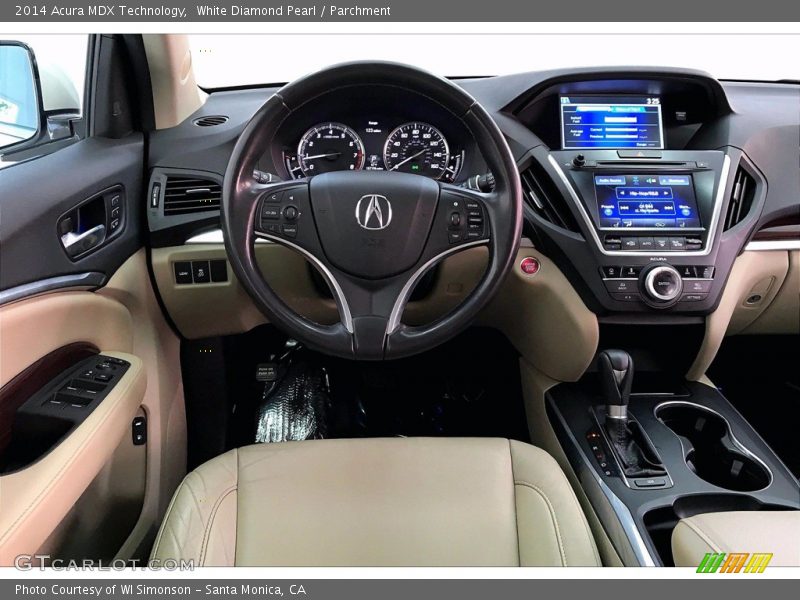 White Diamond Pearl / Parchment 2014 Acura MDX Technology