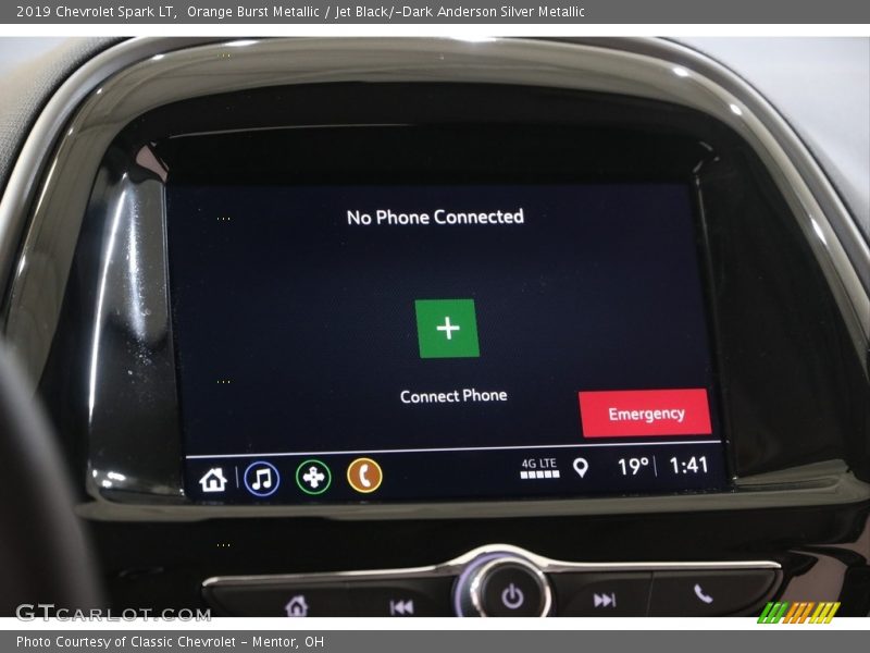 Orange Burst Metallic / Jet Black/­Dark Anderson Silver Metallic 2019 Chevrolet Spark LT