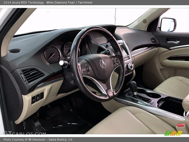 White Diamond Pearl / Parchment 2014 Acura MDX Technology