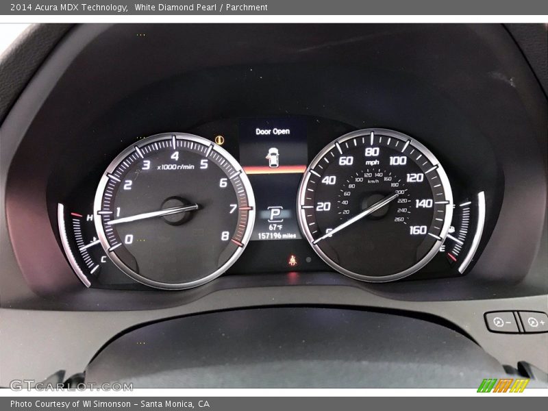 White Diamond Pearl / Parchment 2014 Acura MDX Technology