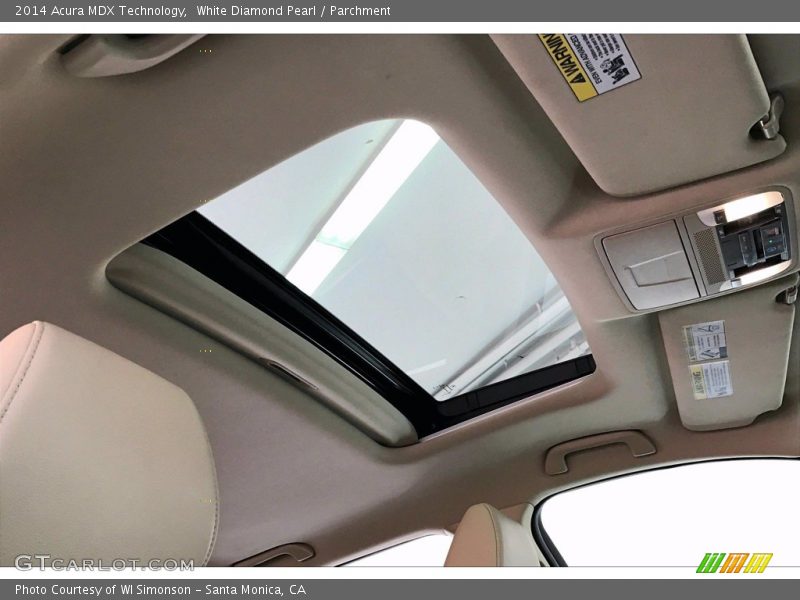 White Diamond Pearl / Parchment 2014 Acura MDX Technology