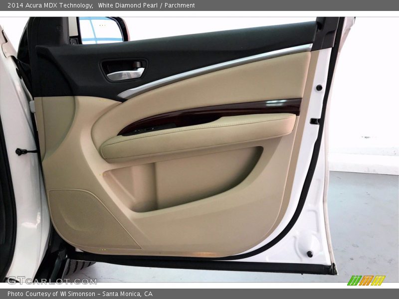 White Diamond Pearl / Parchment 2014 Acura MDX Technology