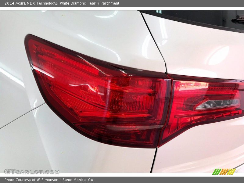 White Diamond Pearl / Parchment 2014 Acura MDX Technology