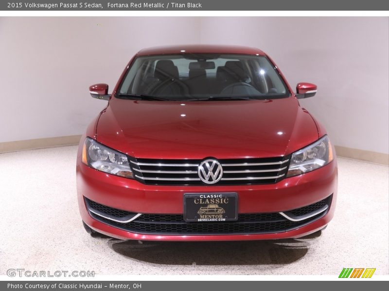Fortana Red Metallic / Titan Black 2015 Volkswagen Passat S Sedan
