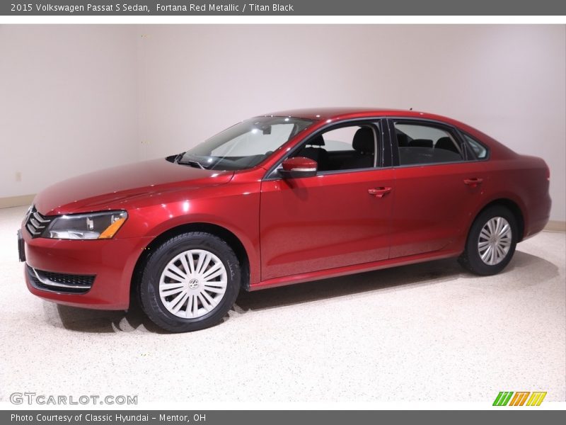 Fortana Red Metallic / Titan Black 2015 Volkswagen Passat S Sedan