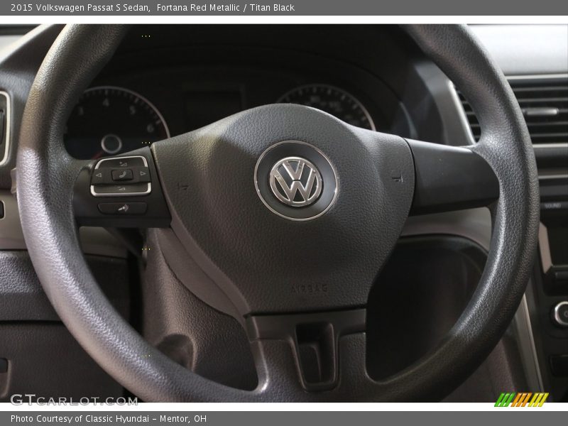 Fortana Red Metallic / Titan Black 2015 Volkswagen Passat S Sedan