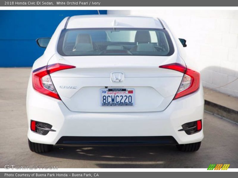 White Orchid Pearl / Ivory 2018 Honda Civic EX Sedan