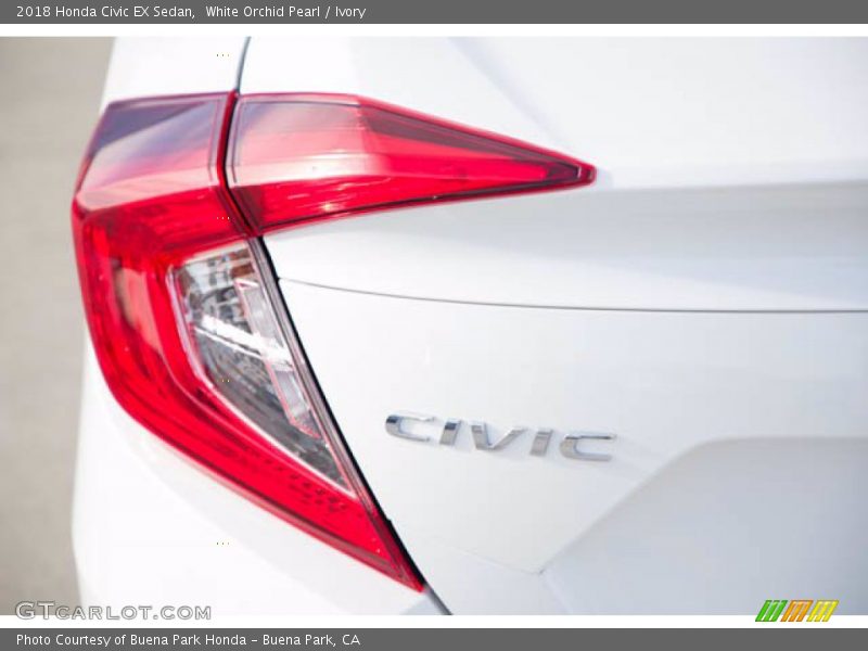 White Orchid Pearl / Ivory 2018 Honda Civic EX Sedan