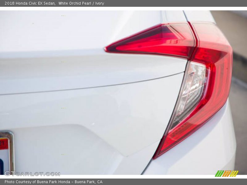 White Orchid Pearl / Ivory 2018 Honda Civic EX Sedan