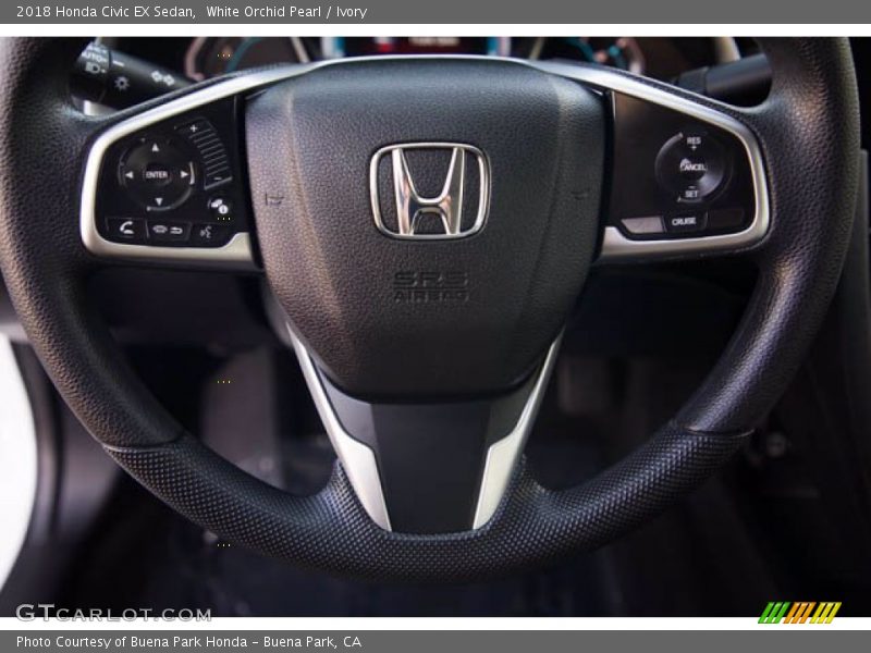 White Orchid Pearl / Ivory 2018 Honda Civic EX Sedan
