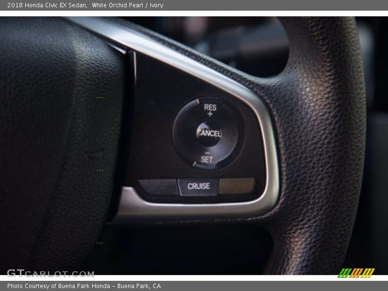 White Orchid Pearl / Ivory 2018 Honda Civic EX Sedan