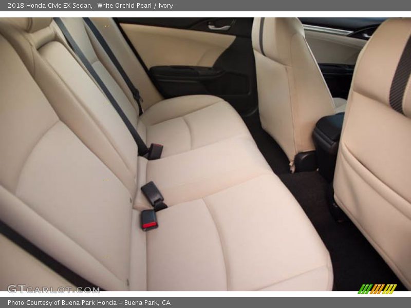 White Orchid Pearl / Ivory 2018 Honda Civic EX Sedan