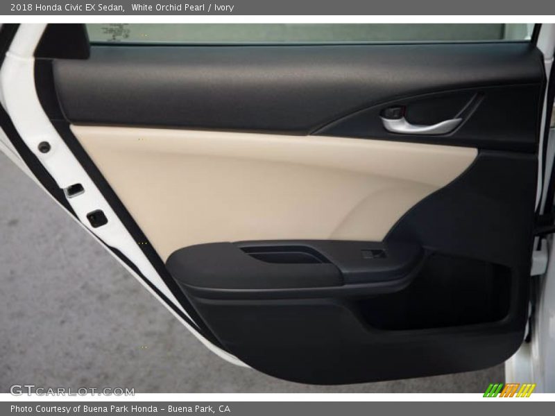 White Orchid Pearl / Ivory 2018 Honda Civic EX Sedan