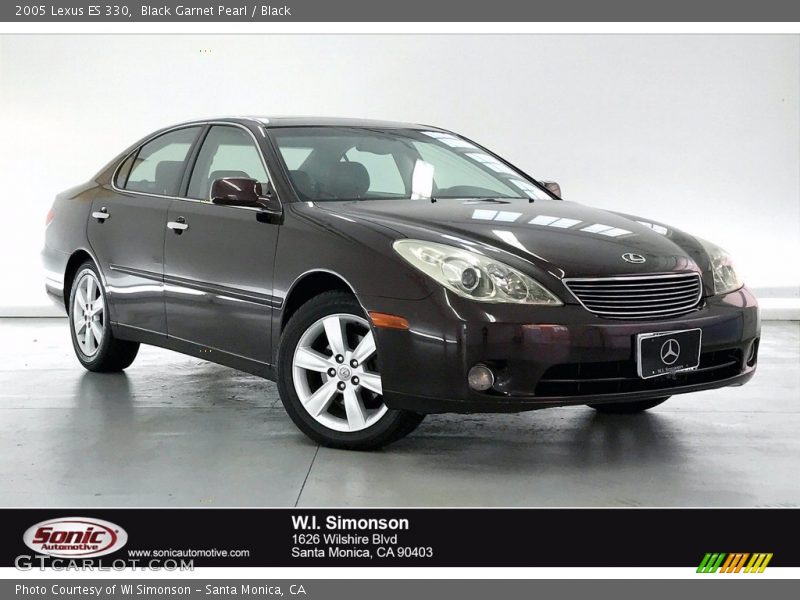 Black Garnet Pearl / Black 2005 Lexus ES 330