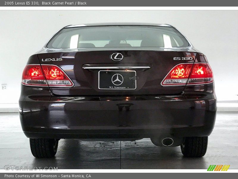 Black Garnet Pearl / Black 2005 Lexus ES 330