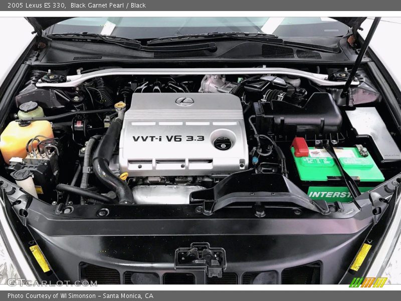Black Garnet Pearl / Black 2005 Lexus ES 330