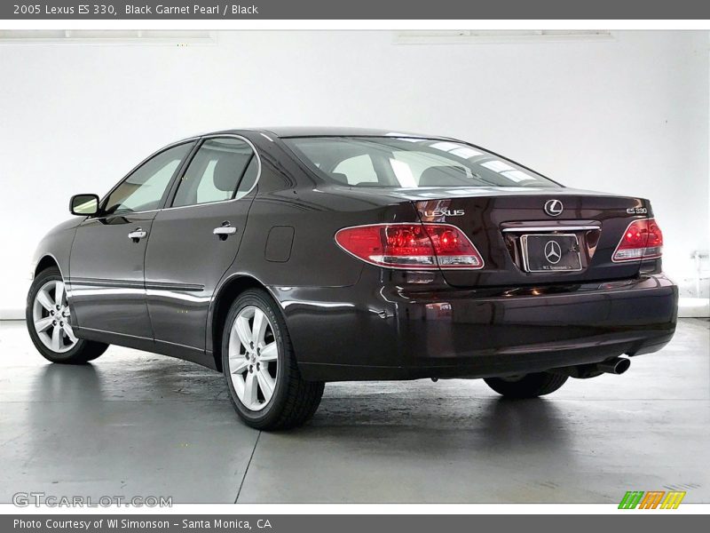 Black Garnet Pearl / Black 2005 Lexus ES 330