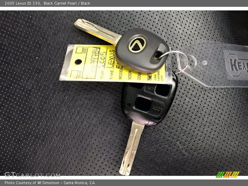 Black Garnet Pearl / Black 2005 Lexus ES 330