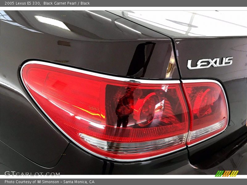 Black Garnet Pearl / Black 2005 Lexus ES 330