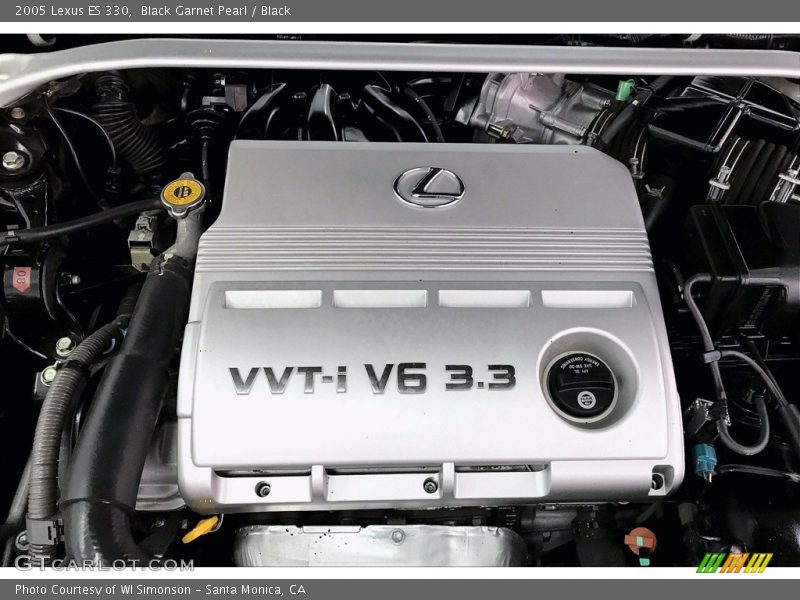 Black Garnet Pearl / Black 2005 Lexus ES 330