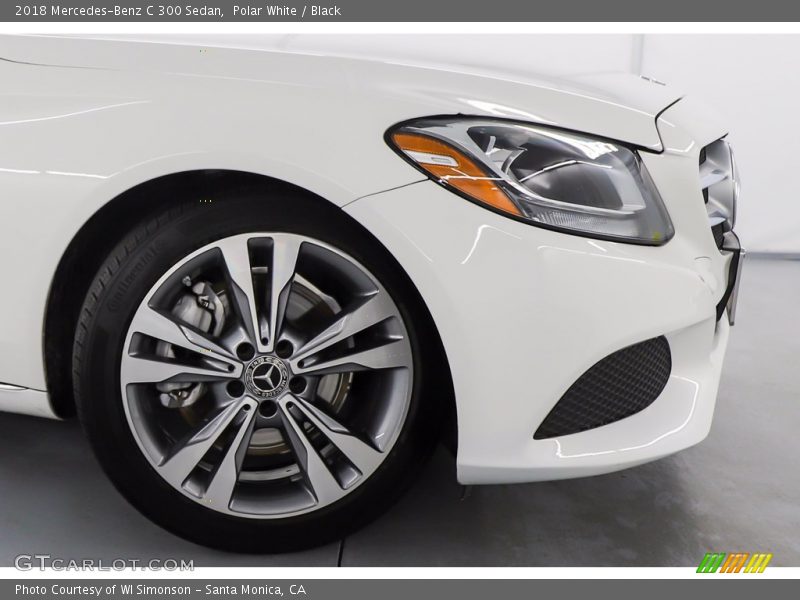 Polar White / Black 2018 Mercedes-Benz C 300 Sedan