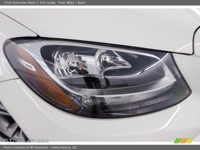 Polar White / Black 2018 Mercedes-Benz C 300 Sedan