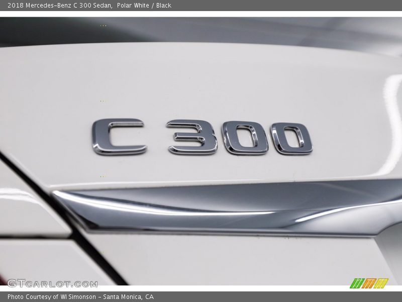 Polar White / Black 2018 Mercedes-Benz C 300 Sedan