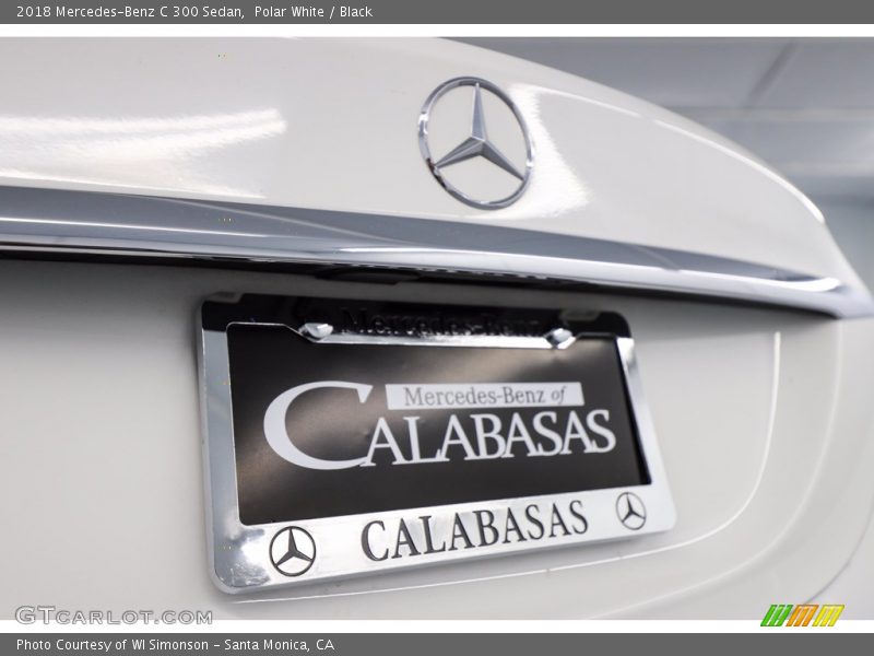 Polar White / Black 2018 Mercedes-Benz C 300 Sedan