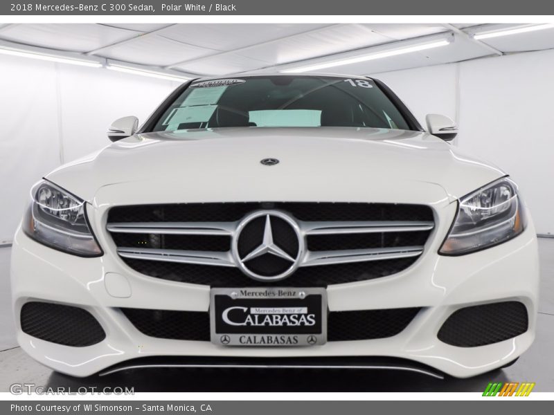 Polar White / Black 2018 Mercedes-Benz C 300 Sedan