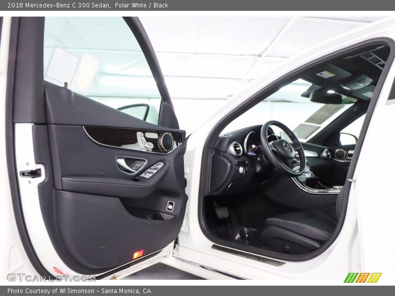 Polar White / Black 2018 Mercedes-Benz C 300 Sedan