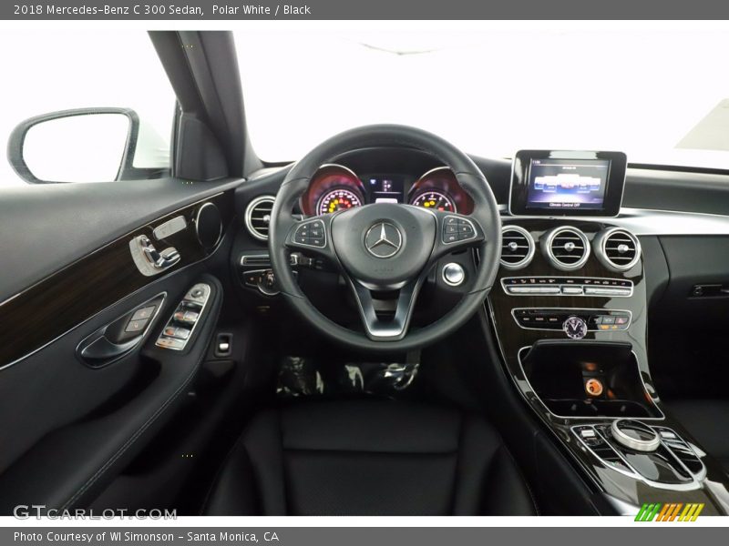 Polar White / Black 2018 Mercedes-Benz C 300 Sedan