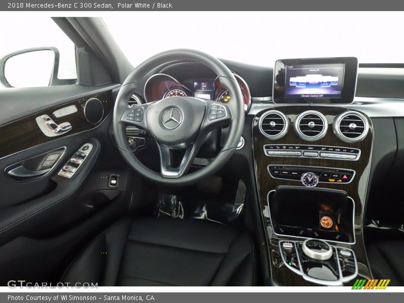 Polar White / Black 2018 Mercedes-Benz C 300 Sedan