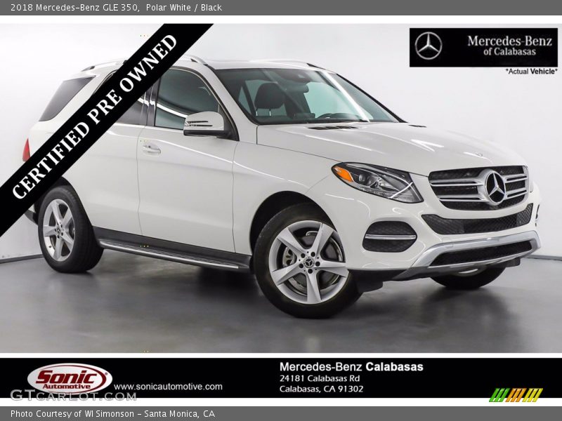 Polar White / Black 2018 Mercedes-Benz GLE 350