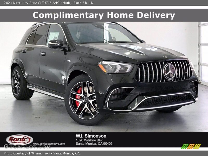 Black / Black 2021 Mercedes-Benz GLE 63 S AMG 4Matic