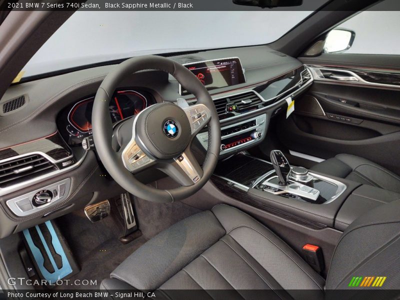 Black Sapphire Metallic / Black 2021 BMW 7 Series 740i Sedan