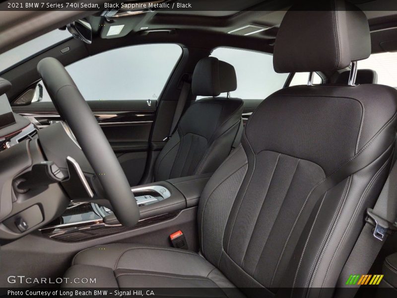 Black Sapphire Metallic / Black 2021 BMW 7 Series 740i Sedan