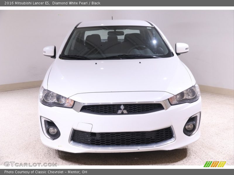 Diamond White Pearl / Black 2016 Mitsubishi Lancer ES